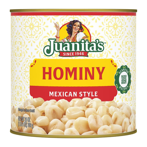 Juanita's Mexican Style Hominy (25 oz)