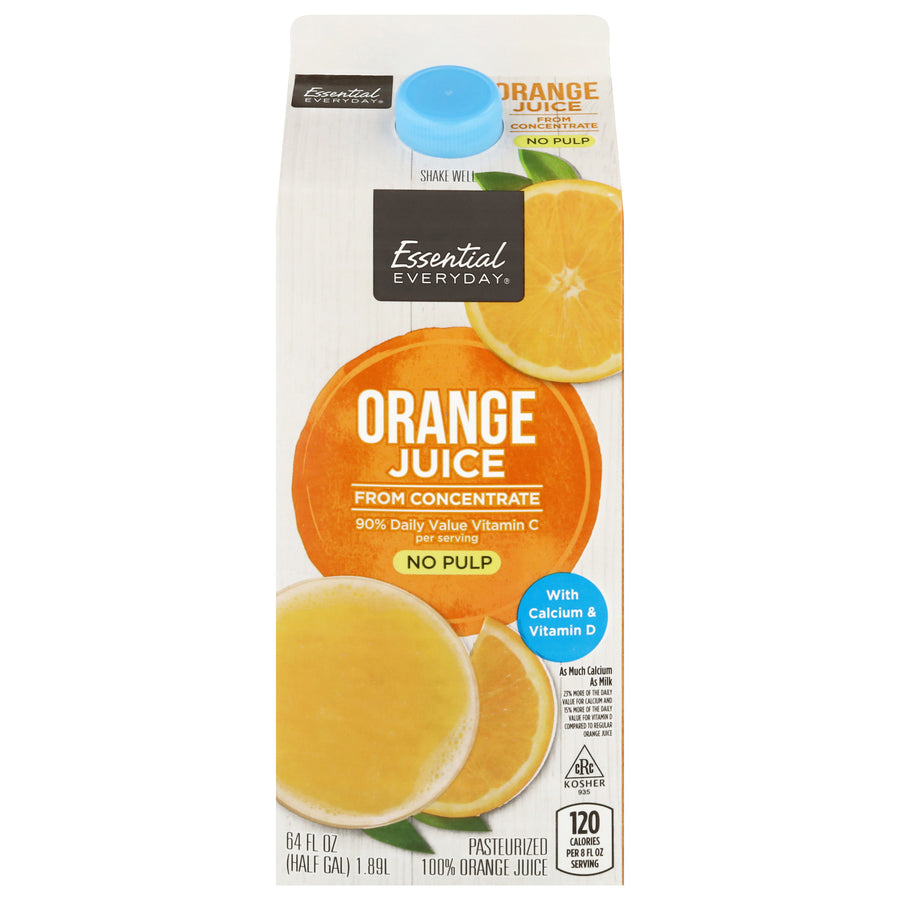Essential Everyday Orange Juice Fc W/Calcium (Vit D) No Pulp (64 fl oz)