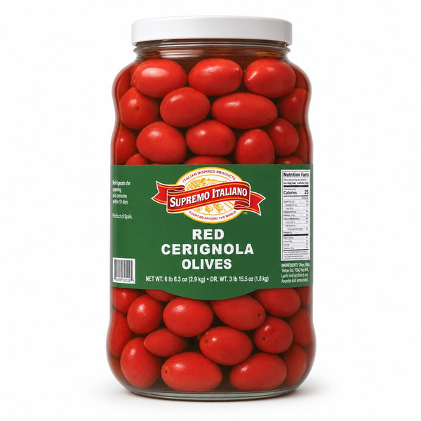 Supremo Italiano Red Cerignola Olives (6 lb 5.3 oz)