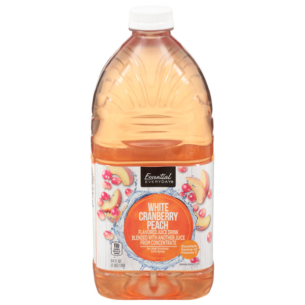 Essential Everyday White Cranberry Peach Flavored Juice Drink (64 fl oz)