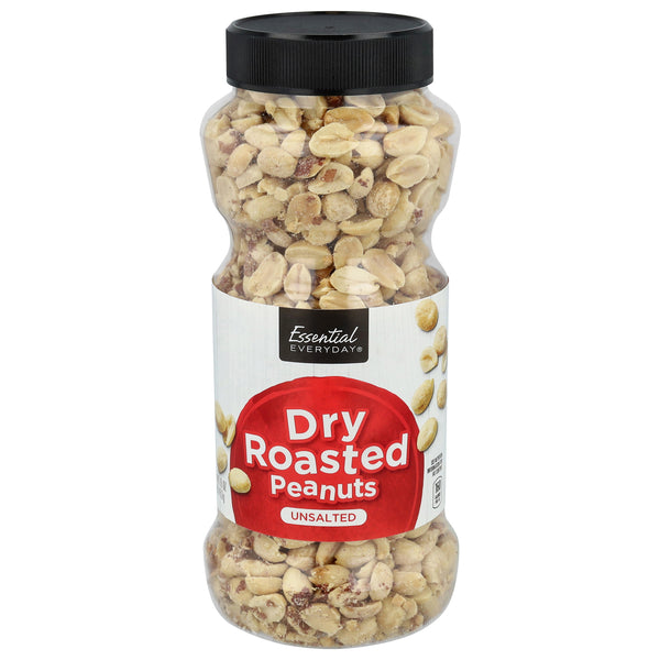 Essential Everyday Unsalted Peanuts Dry Roasted (16 oz)