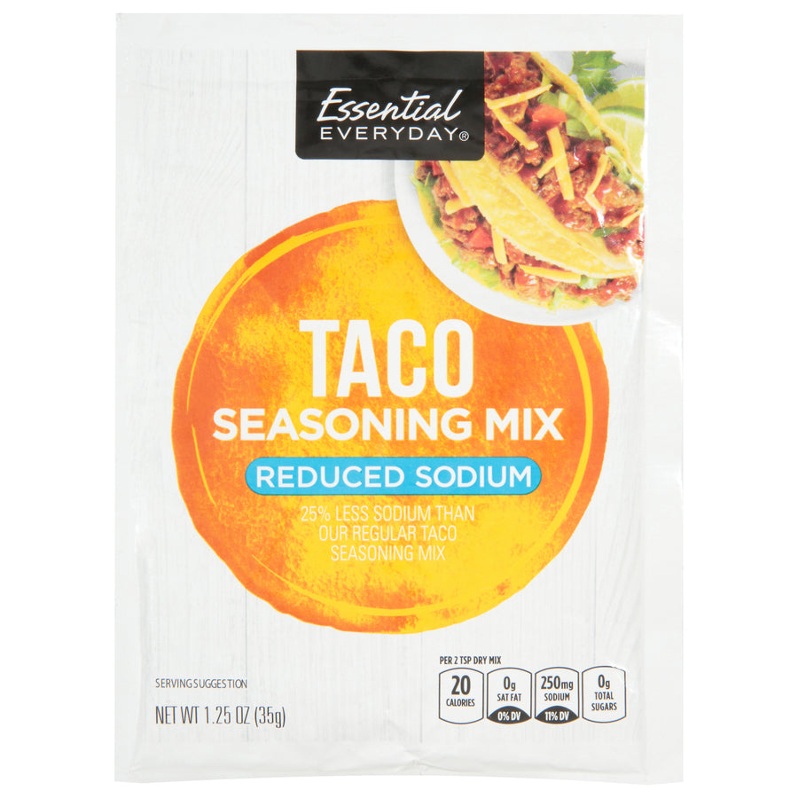 Essential Everyday Reduced Sodium Taco Seasoning Mix (1.25 oz)