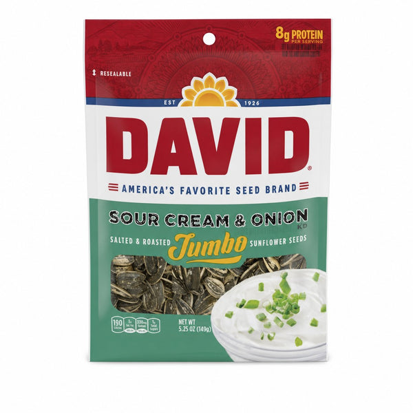 David Sour Cream & Onion Jumbo Sunflower Seeds (5.25 oz (149 g))