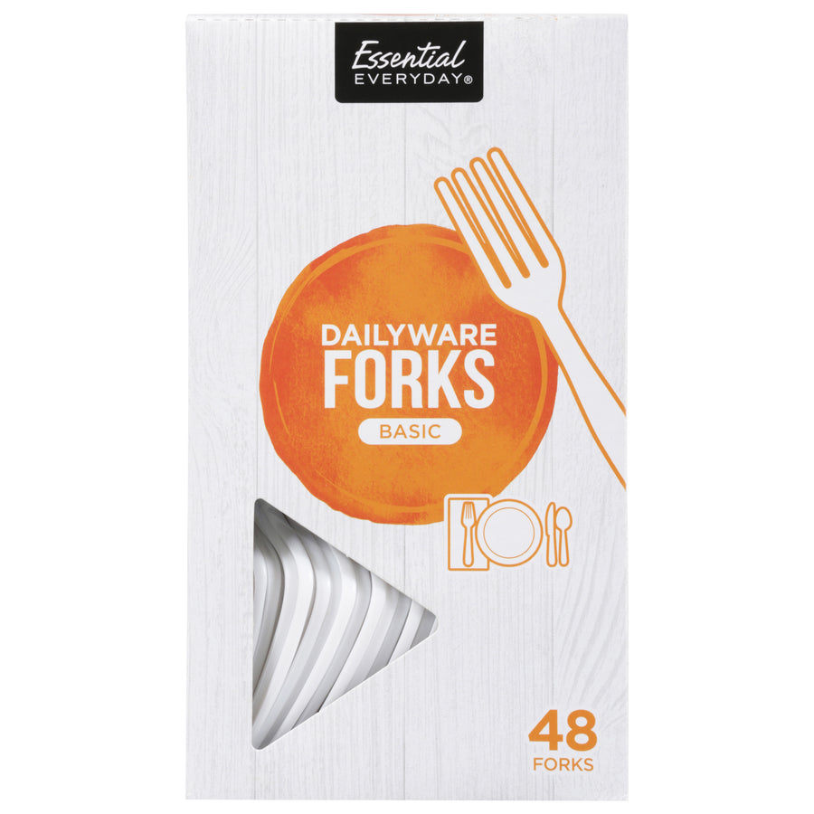 Essential Everyday Dailyware Plastic Forks (48 ct)