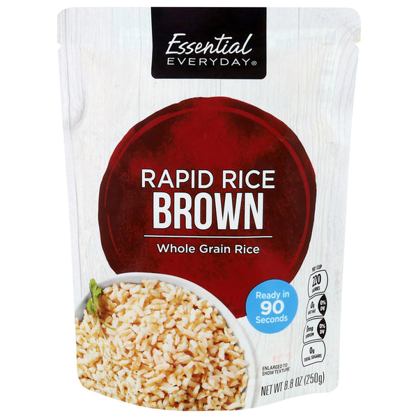 Essential Everyday Microwave Rapid Rice - Brown (8.8 oz)