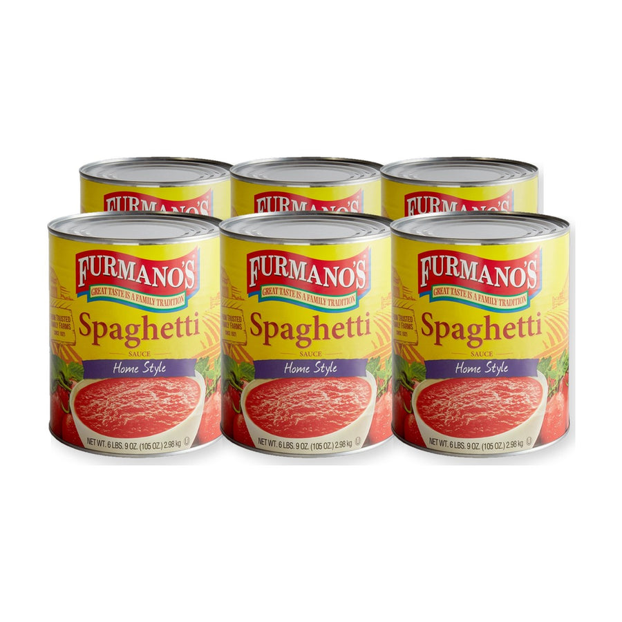 Furmano's Home Style Spaghetti Sauce #10 (6 lb 9 oz) - Case of 6