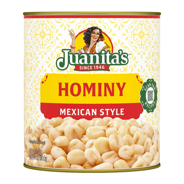 Juanita's Mexican Style Hominy (#10 can)