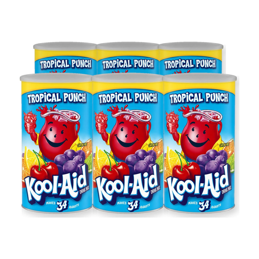 Kool-Aid Tropical Punch Drink Mix (Jumbo) (82.5 oz) - Case of 6