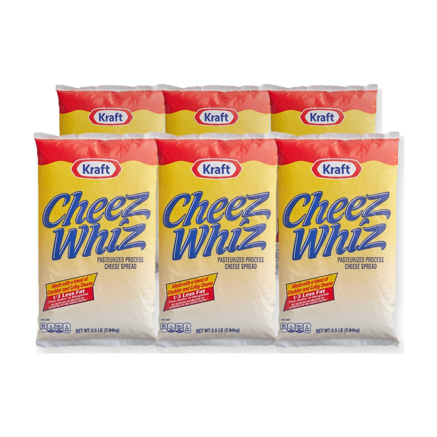 Kraft Cheez Whiz Cheese Sauce Pouch (6.5 lb) - Case of 6