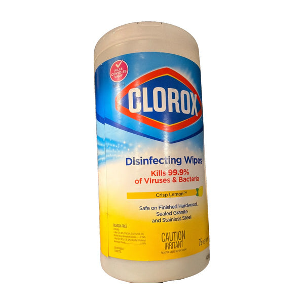 Clorox Disinfecting Wipes, Crisp Lemon (75 count)