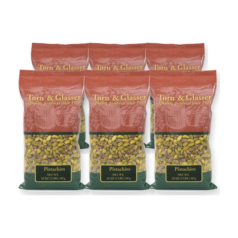 Torn & Glasser Raw Shelled Pistachios (32 oz) - Case of 6